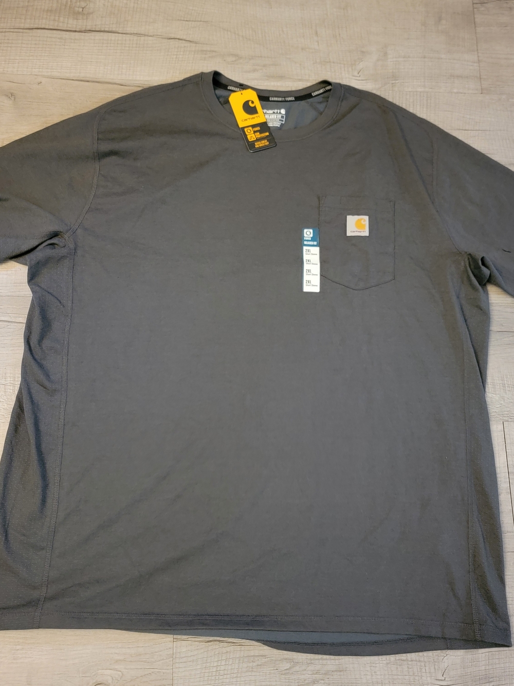 Carhartt Men’s Graphite Short-Sleeve Pocket T-Shirt